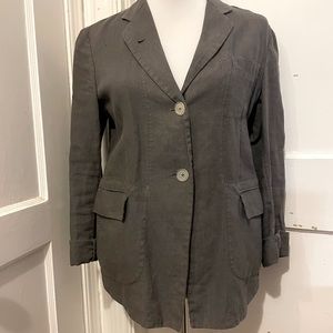 JIL Sander Gray Linen Jacket SZ 38
